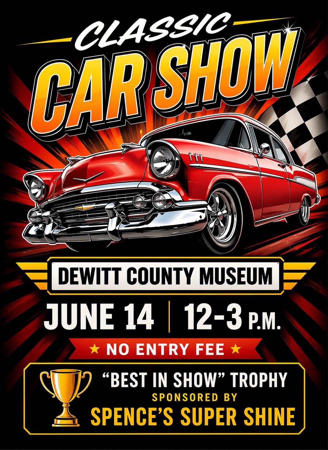 Red Tulips in the front with CH Moore House in background